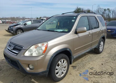 2005 Honda Cr-V Se из США, поврежденный, VIN SHSRD78955U325851